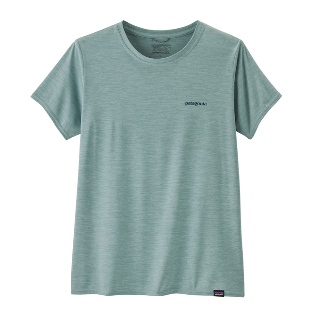 W's Capilene Cool Daily Graphic Shirt- Waters  - Front - Boardshort Logo: Thermal Blue X-Dye W's Capilene Cool Daily Graphic Shirt- Waters  - Front - Boardshort Logo: Thermal Blue X-Dye