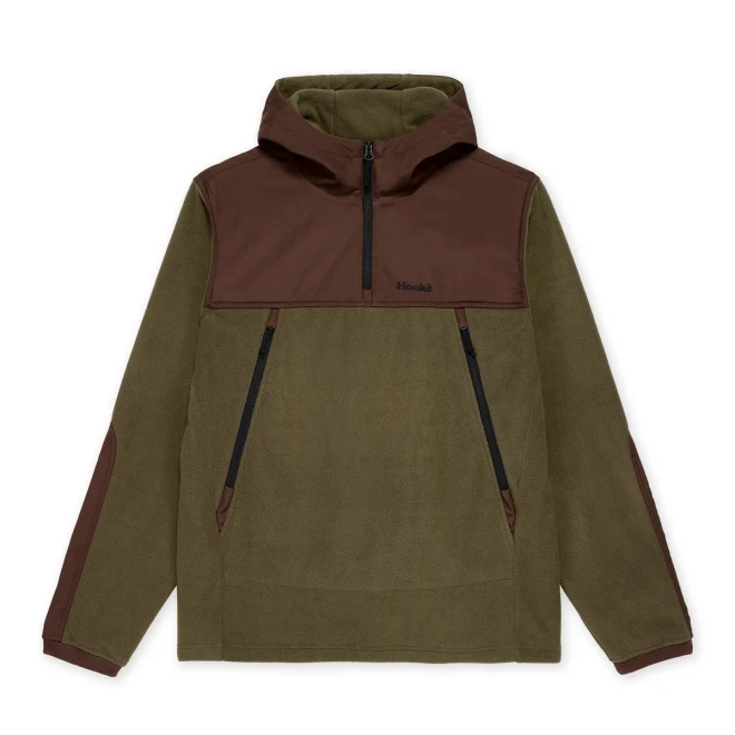 Men's Tech Fleece Hoodie  - Dark Olive/Dark Brown