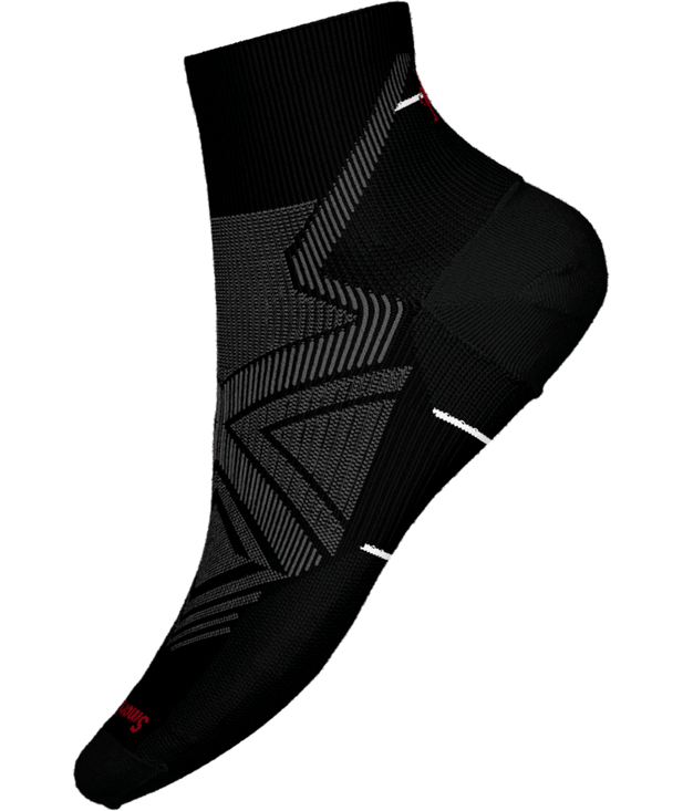 M's Run Zero Cushion Ankle Socks - Black