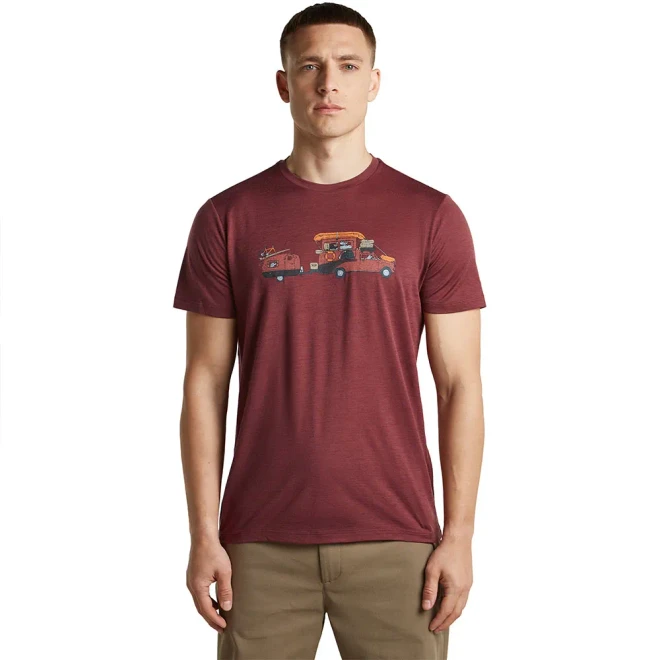 M's Merino 150 Tech Lite Short Sleeve Tee (Transportage) - Port