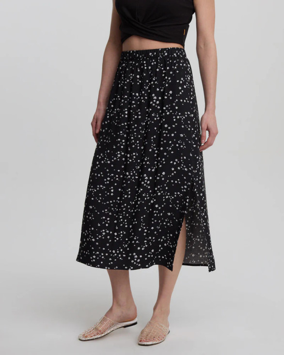 Women's Yaletown Skirt - Meteorite Black/Bloom Floral