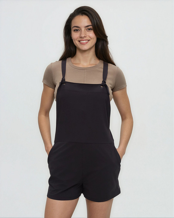 Women's Grove Romper - Meteorite Black
