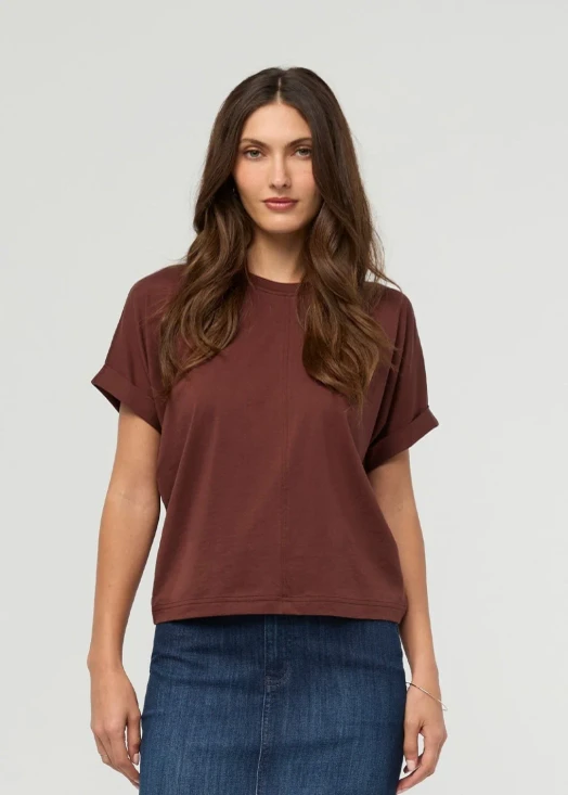 Women's PurePima Dolman Tee - Chestnut