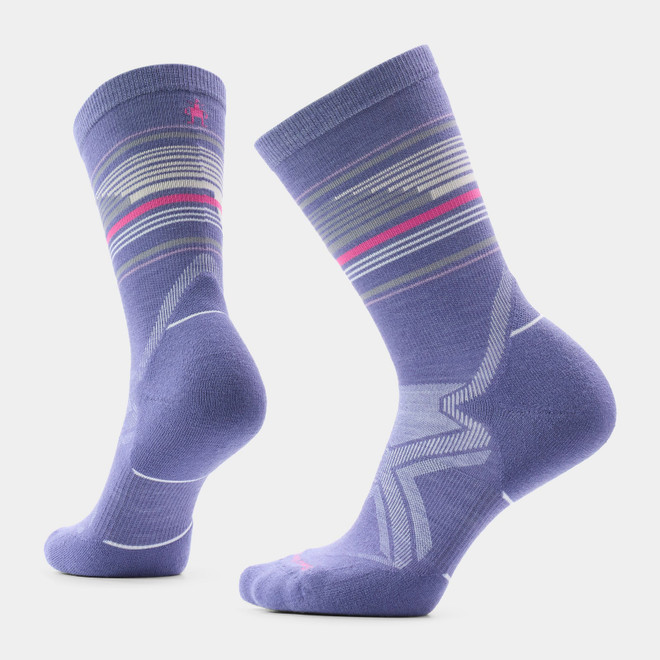 Women's Run Cold Targeted Cushion Glow Track Crew Socks - Nightfall Blue
