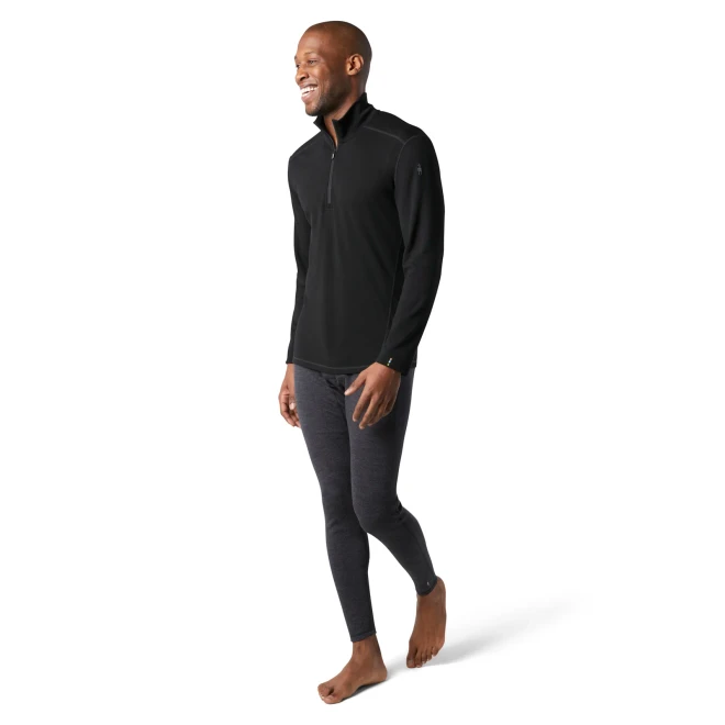 Men's Merino Thermal Baselayer 1/4 Zip Boxed - Black