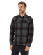 Men's Heavy Weight Flannel Jacket - Meteorite Black/Urban Green
