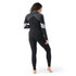Women's Classic Thermal Merino Base Layer Colorblock 1/4 Zip - Black/Charcoal Heather