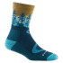 Women's Northwoods Micro Crew Midweight Hiking Sock- Dark Teal Women's Northwoods Micro Crew Midweight Hiking Sock- Dark Teal