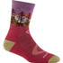Women's Northwoods Micro Crew Midweight Hiking Sock- Cranberry Women's Northwoods Micro Crew Midweight Hiking Sock- Cranberry
