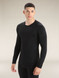 Men's Merino 200 Oasis Long Sleeve Crew - Black