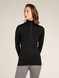 Women's Merino 200 Oasis Long Sleeve Half Zip - Black
