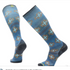 Ski Zero Cushion Paths Crossed Print Over-The-Calf Socks - Deep Navy