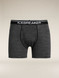 Men's Merino 150 Anatomica Boxer with Fly - Grit Stone Heather/Black Stripe