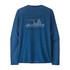 Men's Long Sleeve Capilene Cool Daily Graphic Shirt - '73 Skyling: Clement Blue X-Dye