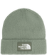 TNF Logo Box Cuffed Beanie - Slate Moss/Bark Mist