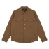 Men's Quilted Jack Shirt - Leather Brown