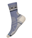 W's Hike Light Cushion Zig Zag Valley Mid Crew Socks - Chalk Violet