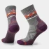 Women's Hike Light Cushion Zig Zag Valley Mid Crew Socks - Ash Charcoal