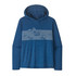 M's Capilene Cool Daily Hoody -Strataspire Stripe - Clement Blue-Light Clement Blue x-dye