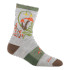Women's Mellow Mushrooms Micro Crew Lightweight Hiking Socks - Ash