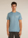 M's Merino 150 Tech Lite Short Sleeve Tee (Peaceful Pass) - Flint Blue