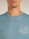 M's Merino 150 Tech Lite Short Sleeve Tee (Peaceful Pass) - Flint Blue