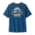 Men's Capilene® Cool Daily Shirt - Great Waves -  Back - Clement Blue-Light Clement Blue X-Dye