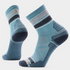 M Hike Light Cushion Striped Mid Crew Socks - Dusty Teal