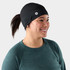 Active Fleece Ponytail Beanie. - Black