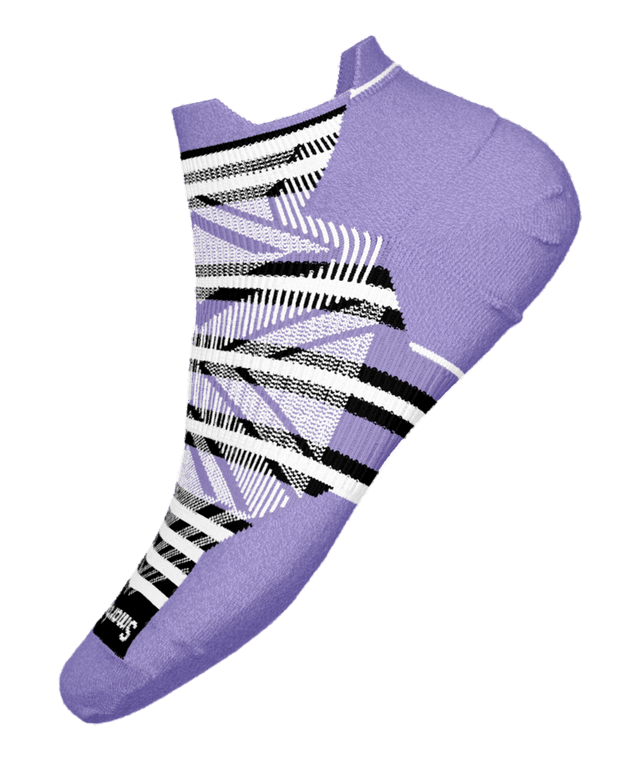 Women's Run Targeted Cushion Stripe Low Ankle Socks - Ultraviolet