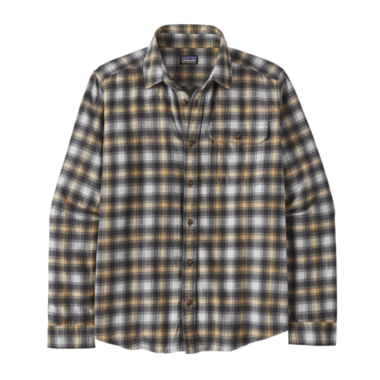 Men's Long-Sleeved Cotton in Conversion Fjord Flannel Shirt - Beach Day: Sandy Melon