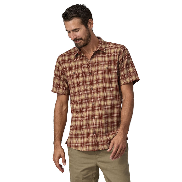 Men's Back Step Shirt - Beyond Horizons: Mangrove Red