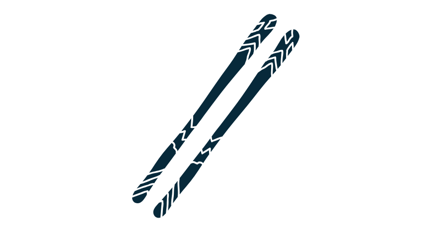 Flat Skis (No Bindings)