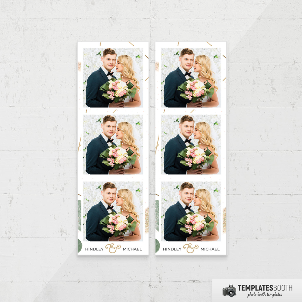 Rustic Wedding 2x6 2 Images A TemplatesBooth Darkroom Templates