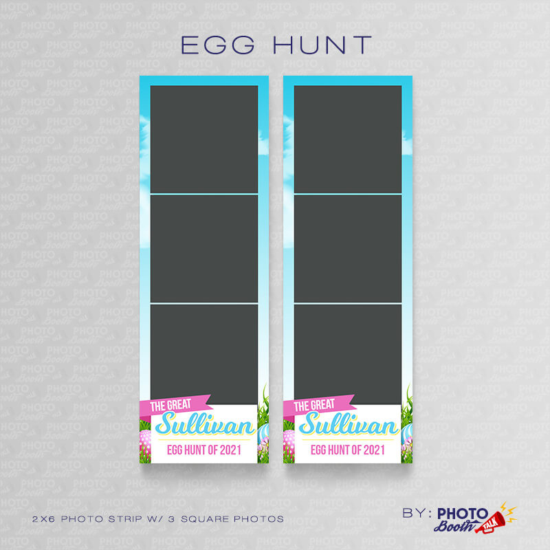 Egg Hunt 2x6 Square 3 Images - CI Creative - Darkroom Templates