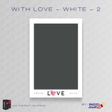 With Love White 2 Portrait Mirror