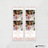 Wedding Pink Gold 2x6 2 Images A - TemplatesBooth