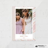 Wedding Pink Gold 4x6 1 Image- TemplatesBooth