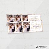 Wedding Purple & Gold 2x6 3 Images C - TemplatesBooth