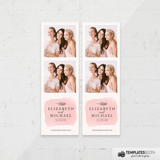 Simple Pink Wedding 2x6 2 Images A - TemplatesBooth