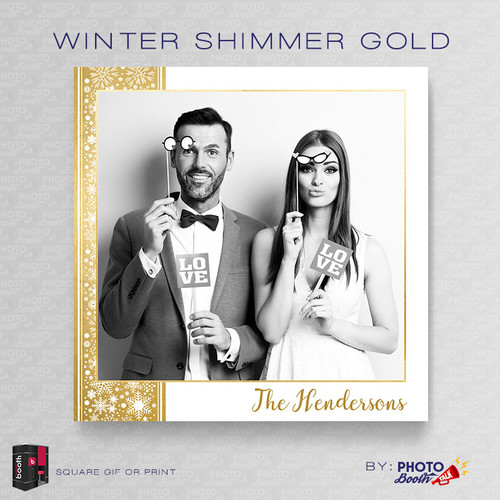 Winter Shimmer Gold Square - CI Creative