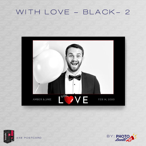 With Love Black 2 4x6