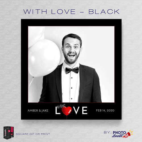 With Love Black Square