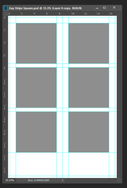 4x6" Strip Type 1- Sample/Guide PSD - Booth for  iPad