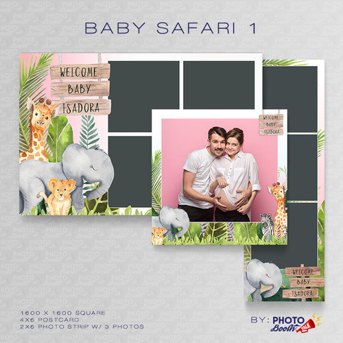 Baby Safari 1 Square Set - CI Creative