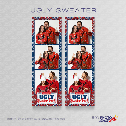 Ugly Sweater Square 2x6 3 Images - CI Creative
