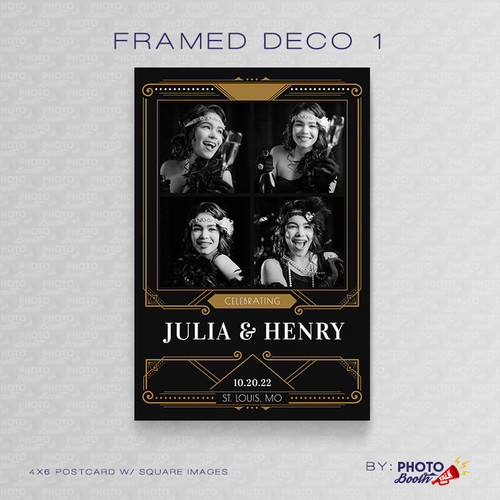 Framed Deco 1 Square 4x6 - CI Creative