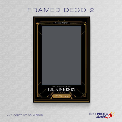 Framed Deco 2 Portrait Mirror 4x6 - CI Creative