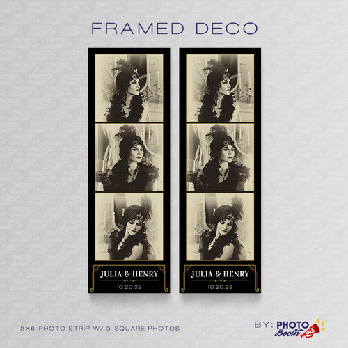 Framed Deco Square 2x6 3 Images - CI Creative