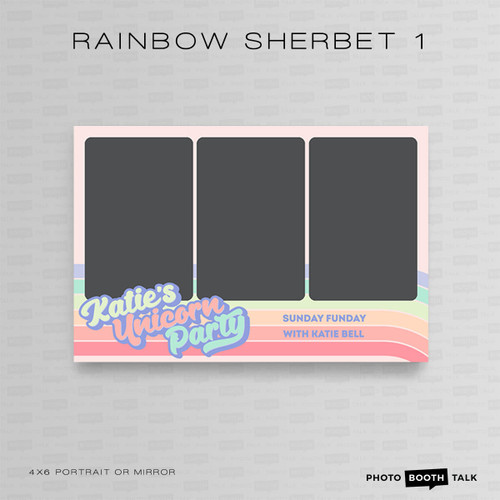 Rainbow Sherbet 1 Portrait Mirror 4x6 - CI Creative